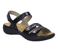 Sandale JOSEF SEIBEL "Ibiza 86, schwarz-kombi", Damen, Gr. 38, schwarz (schwarz, kombi), Obermaterial: 100% Rindsleder Leather cow., Schuhe Sandale (99618206-38) schwarz, kombi