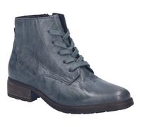 Schnürstiefelette JOSEF SEIBEL "Kate 17", Damen, Gr. 40, blau (azurblau), Leder, casual, Schuhe, Stiefelette, Boots, Kurzstiefel mit modischem Blockabsatz (92198344-40) azurblau