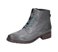 Schnürstiefelette JOSEF SEIBEL "Kate 17", Damen, Gr. 38, blau (azurblau), Leder, casual, Schuhe, Stiefelette, Boots, Kurzstiefel mit modischem Blockabsatz (92198344-38) azurblau