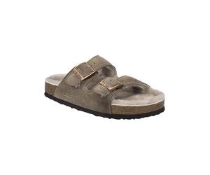 Josef Seibel Leder-Pantoletten in Taupe - Größe 41 | Damen Pantoletten