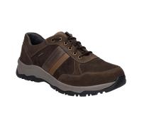 Josef Seibel Herren Low-Top Sneaker Leroy 56,Weite H (Weit),Wechselfußbett,wasserdicht,Laufschuhe,schnürschuhe,braun-Kombi,44 EU