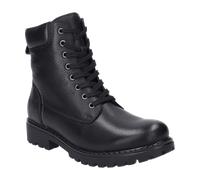 Josef Seibel Damen Schnürstiefeletten Marta 27,Weite G (Normal),Wechselfußbett,Booties,halbstiefel,Kurzstiefel,schwarz,42 EU