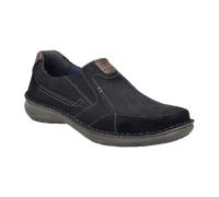 Josef Seibel Herren Slipper New Anvers 01,Weite K (Extra weit),Wechselfußbett,College Schuhe,Businessschuhe,büro,schwarz-Kombi,39 EU