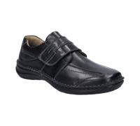Josef Seibel Slipper New Anvers 02, Weite K (Extra weit), Wechselfußbett, Klettschuh, Schwarz, Gr.44