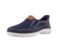 Josef Seibel Herren Slipper New Anvers.25,Weite K (Extra weit),Wechselfußbett,freitzeitschuhe,Mokassins,Slides,Nachtblau-Kombi,46 EU