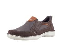 Slipper JOSEF SEIBEL "New Anvers 25", Herren, Gr. 43, asphalt kombi, Leder, Textil, kontrastfarbene Details, Schuhe Slipper, Schlupfschuh, Halbschuh, Komfortschuh in Schuhweite K (=extraweit) (2531926