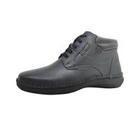 Josef Seibel Herren Schnürstiefeletten New Anvers 35,Weite K (Extra weit),Wechselfußbett,schnürboots,reißverschluss,schwarz,44 EU