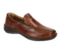 Josef Seibel Herren Slipper New Anvers 67,Weite K (Extra weit),Wechselfußbett,Slides,Schlupfschuhe,schluepfschuhe,Loafer,Cognac,47 EU
