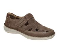 Josef Seibel Herren Kletthalbschuhe New Anvers 81,Weite K (Extra weit),Wechselfußbett,Klettverschluss,Klettschuhe,Sneaker,braun,45 EU