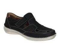 Josef Seibel Herren Kletthalbschuhe New Anvers 81,Weite K (Extra weit),Wechselfußbett,Sportschuhe,Klettverschluss,dunkelblau,46 EU