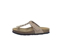 Zehentrenner JOSEF SEIBEL "Josef Seibel Pantoletten Leder", Damen, Gr. 38, dunkelbeige, Leder, Schuhe Zehentrenner (92269143-38) dunkelbeige