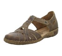 Klettschuh JOSEF SEIBEL "ROSALIE 29", Damen, Gr. 40, braun, Leder, Schuhe Klettschuh, Spangenschuh, Sandale, Komfortschuh mit modischer T-Spange (42900829-40)
