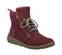 Winterboots JOSEF SEIBEL "Ruby 53", Damen, Gr. 41, rot (weinrot), Leder, casual, Schuhe, TEX-Stiefel, Schnürboots mit wärmendem Innenfutter (44065000-41) weinrot