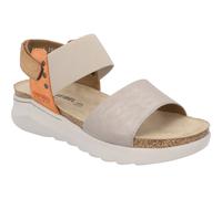 Josef Seibel Damen Riemchensandalen Celine 08,Weite G (Normal),offene schuhe,sandaletten,sommersandalen,bequem,flach,beige-multi,36 EU