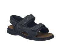 Josef Seibel Herren Klassische Sandalen Franklyn,Weite G (Normal),Sandaletten,klettsandalen,Sommerschuhe,Black-Black,43 EU