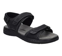 Josef Seibel Herren Klassische Sandalen Marlon 05,Weite G (Normal),Wechselfußbett,Sommerschuhe,Freizeitschuhe,schwarz,41 EU