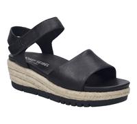 Keilsandalette JOSEF SEIBEL "Miranda 02", Damen, Gr. 40, schwarz, Leder, modisch, Schuhe, Plateausandale, Sommerschuh, Klettschuh mit Keilabsatz (68626802-40) schwarz