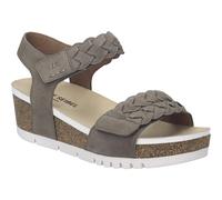 Sandale JOSEF SEIBEL "Quinn 22, granit", Damen, Gr. 38, grau (granit), Obermaterial: 100% Rindsleder Leather cow., Schuhe Sandale (56161249-38) granit
