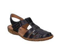 Josef Seibel Damen Riemchensandalen Rosalie 48,Weite G (Normal),Sandaletten,Sommersandalen,bequem,flach,Sommerschuhe,schwarz,36 EU