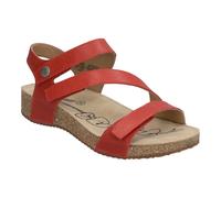 Josef Seibel Damen Plateausandalen Tonga 25, Frauen Sandalen,Weite G (Normal),Strandschuhe,Plateausandaletten,Dicke Sohle,rot,38 EU