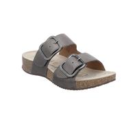 Josef Seibel Damen Riemchensandalen Tonga 64, Frauen Sandalen,Weite G (Normal),Sandaletten,Sommersandalen,bequem,flach,Grau (anthrazit),36 EU