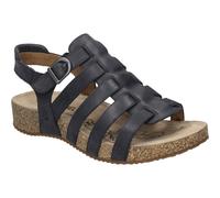 Josef Seibel Damen Riemchensandale Tonga 81, Rindsleder, Weite G, Schwarz, Gr. 41
