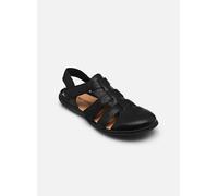 Barfußschuh JOSEF SEIBEL "Caitlyn 01", Damen, Gr. 37, schwarz, Leder, Schuhe Barfußschuh, Klettschuh, Sommerschuh mit Logoprägung, Weite G (=weit) (42256310-37) schwarz