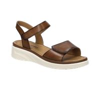 Josef Seibel Damen Keilsandalen Sevran 01, Frauen Sandalen,Weite G (Normal),Wedge-Heel,bequem,Sommerschuhe,Freizeitschuhe,Cognac,38 EU