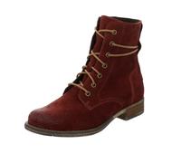 Josef Seibel Damen Schnürstiefeletten Sienna 70,Weite G (Normal),Wechselfußbett,schnürboots,reißverschluss,Boots,Rot (Carmin),39 EU