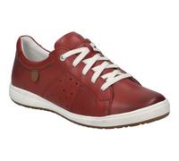 Josef Seibel Damen Low-Top Sneaker Caren 01,Weite G (Normal),Wechselfußbett,schnürschuhe,schnürer,Business,Freizeit,Hibiscus,42 EU