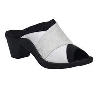 Clog JOSEF SEIBEL "St.Tropez 68, weiss-kombi", Damen, Gr. 38, weiß (weiß, kombi), Obermaterial: 80% Rindsleder Leather cow. 20% Textilmaterial TEXMAT., Schuhe Clog (86961700-38) weiß, kombi