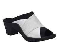 Clog JOSEF SEIBEL "St.Tropez 68, weiss-kombi", Damen, Gr. 42, weiß (weiß, kombi), Obermaterial: 80% Rindsleder Leather cow. 20% Textilmaterial TEXMAT., Schuhe Clog (86961700-42) weiß, kombi