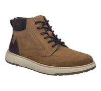 Schnürboots JOSEF SEIBEL "Clayton 03", Herren, Gr. 40, braun (camel, kombi), Leder, Nubukleder, Veloursleder, Schuhe Schnürboots, Schnürschuh, Komfortschuh mit Reißverschluss (20215338-40)