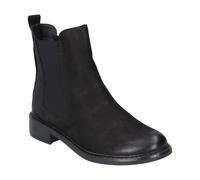 Josef Seibel Damen Chelsea Boots Selena 19,Weite G (Normal),Wechselfußbett,Schlupfstiefel,flach,Stiefel,Bootee,Booties,schwarz,36 EU