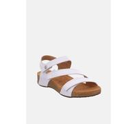 Josef Seibel Tonga 25 Weiß - Josef Seibel Weiße Leder Zehentrenner Damen Sandale EU 40 / UK 6,5