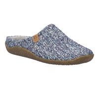 Hausschuh JOSEF SEIBEL "Vinny 03, blau-multi", Damen, Gr. 37, blau (blau, multi), Obermaterial: 80% Rindsleder Leather cow. 20% Textilmaterial TEXMAT., Schuhe Hausschuh (30429039-37) blau, multi