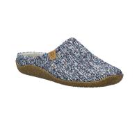 Hausschuh JOSEF SEIBEL "Vinny 03, blau-multi", Damen, Gr. 37, blau (blau, multi), Obermaterial: 80% Rindsleder Leather cow. 20% Textilmaterial TEXMAT., Schuhe Hausschuh (30429039-37) blau, multi