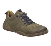 Barfußschuh JOSEF SEIBEL "Wallace 04", Herren, Gr. 41, grün (oliv), Leder, used, casual, Schuhe, Barfußschuh, Komfortschuh in Weite G, Topseller (51042769-41) oliv
