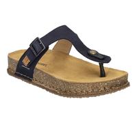 Zehentrenner JOSEF SEIBEL "Hannah 09" Gr. 37, blau (dunkelblau) Damen Schuhe Strandschuhe mit Schnallenverschluss (67153634-37)