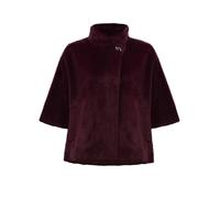 JOSEPH RIBKOFF Jacke in Felloptik dunkelrot | M/L