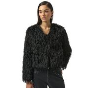 JOSEPH RIBKOFF Jacke in Felloptik schwarz | M