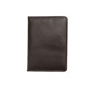 Josephine Osthoff Ausweisetui Reisepasshülle Hochformat Ausweishülle Leder Damen Gross Ausweistasche Herren Passport Cover RFID-Schutz Brieftasche ohne Münzfach (941), Farbe:Espresso