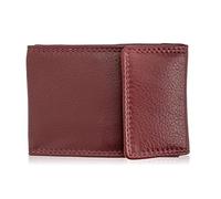 Josephine Osthoff Schlüsseletui Schlüsseltasche Schlüsselmäppchen Mini Münztasche 100% Echtleder RFID-Schutz (966), Farbe:Bordeaux