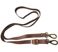 Josephine Osthoff - SCHULTERRIEMEN Echtleder Ersatzriemen Gurt Crossbody Strap Ersatz 135 cm Länge 2 cm Breite, Farbe:Safari/Gold