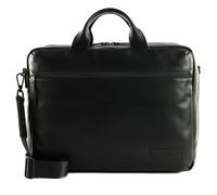 Jost Aktentasche Aarhus Leder 40 cm Laptopfach Schwarz