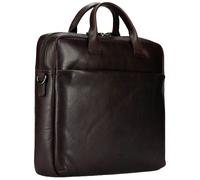 Jost London Aktentasche Leder 38 cm Laptopfach braun
