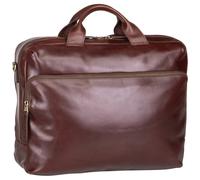 Jost Bags Aktentasche Skagen Leder 40 cm Laptopfach Braun