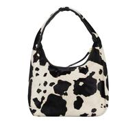 JOST Furry Cow Hobo Bag S Black