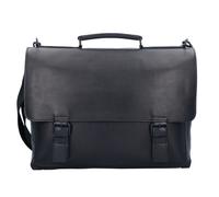 Jost Futura Aktentasche Leder 38 cm Laptopfach black Herren