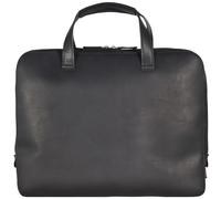Jost Futura Aktentasche Leder 38 cm Laptopfach schwarz Herren